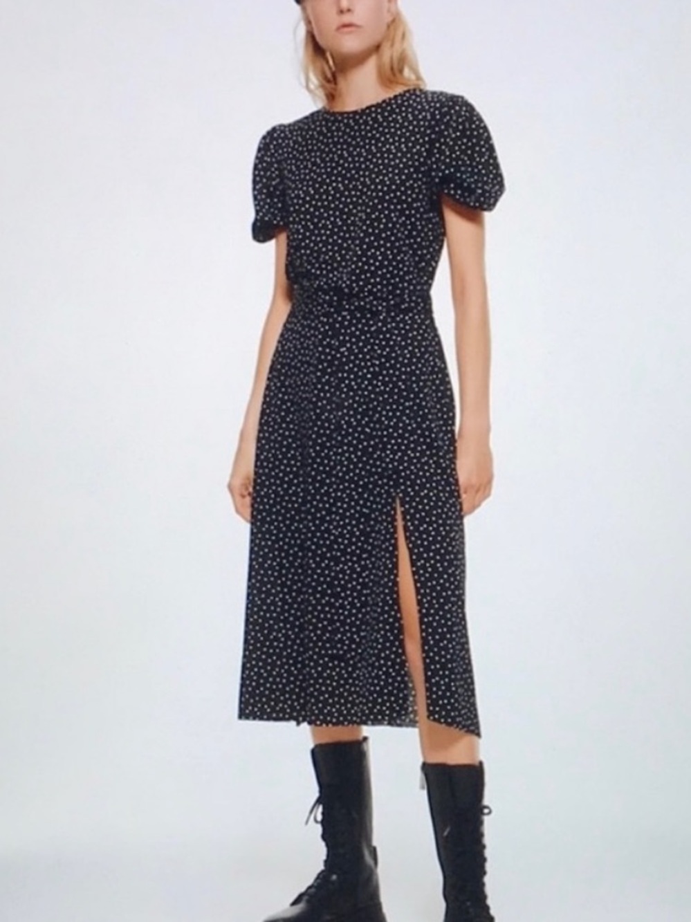 Zara polka dot dress